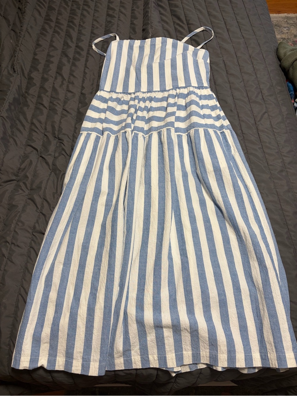 Target Universal Threads Blue and White Striped Sundress